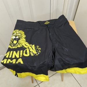 Gameness MMA Trunks Black Jui Jitsu Dominium MMA Fight Training.34 Size